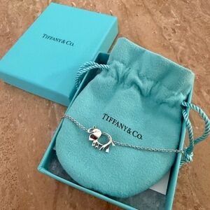 Tiffany Co Save the Wild Elephant Bracelet in Sterling Sliver Size S 6.5 in